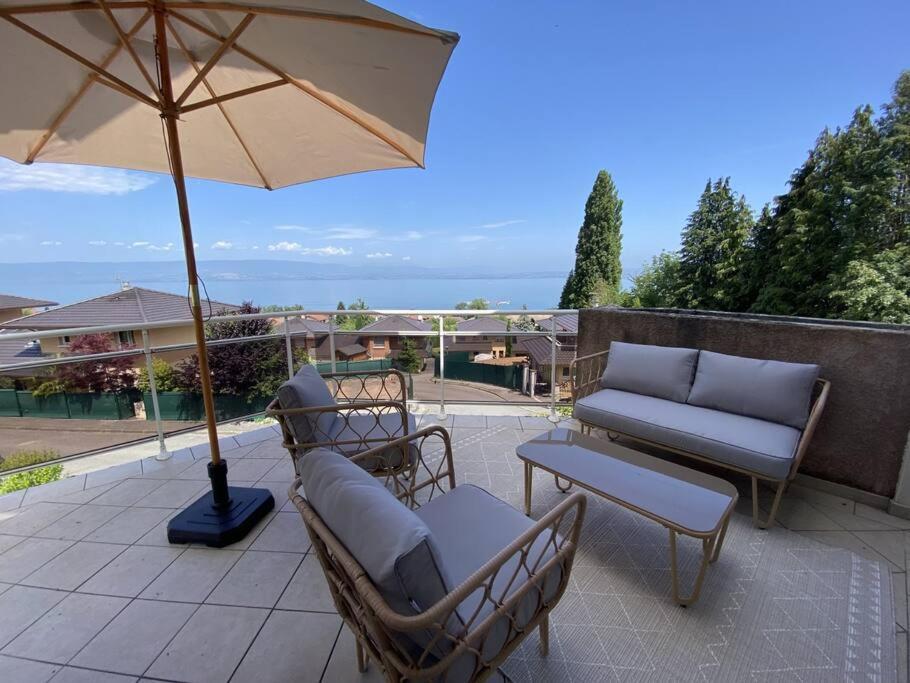 Magnifique Appart Renove Evian Duplex Vue Lac 8 Pers Εξωτερικό φωτογραφία